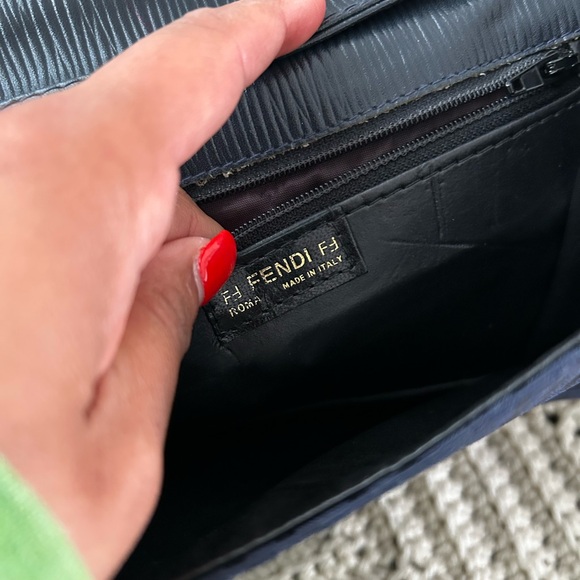 Fendi Navy and Black Shoulder Bag - Picture 8 of 12